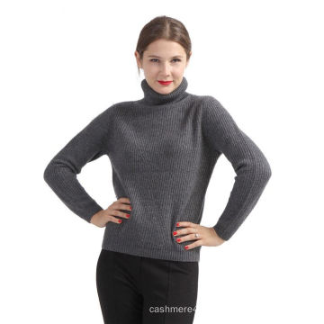 Best selling custom design dark grey pure cashmere sweater